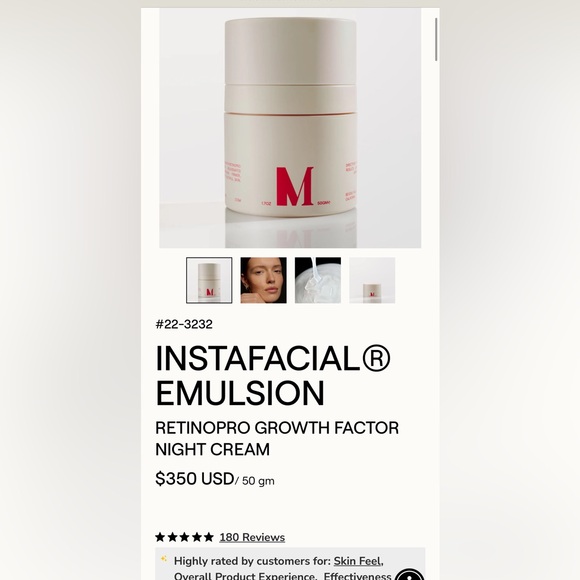 Brand NeW luxury Instafacial Emulsion with Retinopro Growth Factor